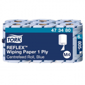 1PLY TORK REFLEX BLUE C/FEED ROLL (6) 473480