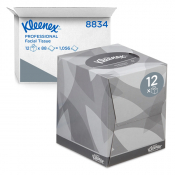 8834 KLEENEX 2PLY WHITE CUBE FACIAL TISSUE (12)