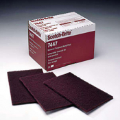 SI] 3M 7447 ABRASIVE PADS ( PURPLE)