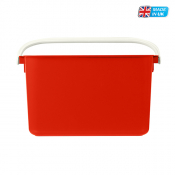 9LT RED OBLONG WINDOW CLEANING BUCKET