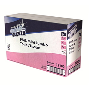 103717 PM3 2PLY C&C WHITE MINI JUMBO 3Inch (12) 200M