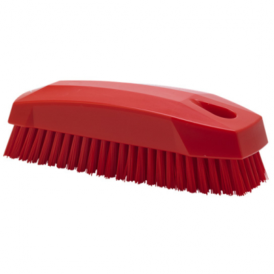 64404 6Inch STIFF HAND/NAIL BRUSH RED 130MM